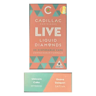 Cadillac | Unicorn Cake x Guava Daiquiri | Live Liquid Diamonds Disposable | 2g