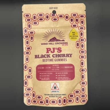 Wind Hill Growers | Night Time Gummies | Black Cherry | 50mg