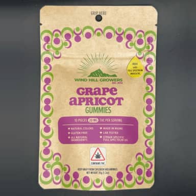 Wind Hill Growers | Indica Gummies | Grape Apricot | 200mg