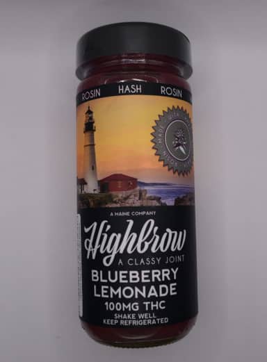 Highbrow | Hash Rosin Drink | Blueberry Lemonade | 100mg