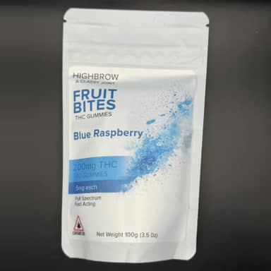 Highbrow | Fruit Bites | Blue Raspberry | 200mg