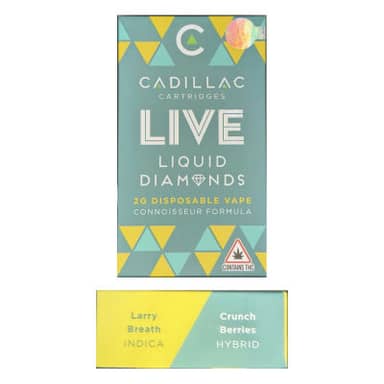Cadillac | Larry Breath x Crunch Berries | Live Liquid Diamonds Disposable | 2g