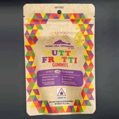 Wind Hill Growers | Gummies | Tutti Frutti | 100mg