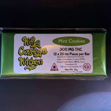King Custy's Kitchen | Mint Cookies Bar | 300mg