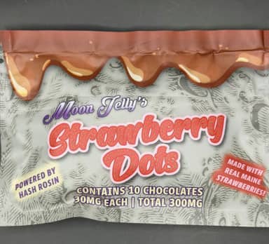 Moon Jelly's | Chocolates | Strawberry Dots | 300mg