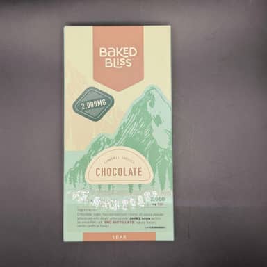 Baked Bliss | Chocolate Bar | Dark | 2000mg