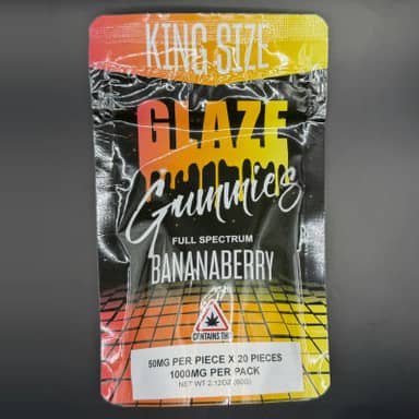 Glaze | King Size Gummies | 1000mg