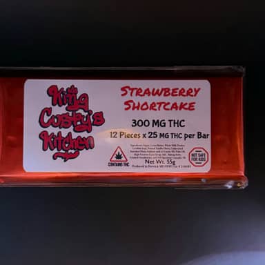 King Custy's Kitchen | Strawberry Shortcake Bar | 300mg
