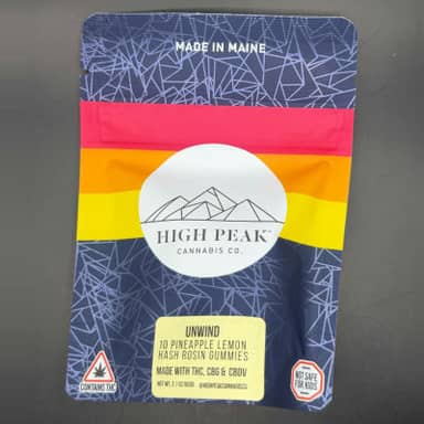 High Peak | Full Spectrum Gummies | Pineapple Lemon | 200mg