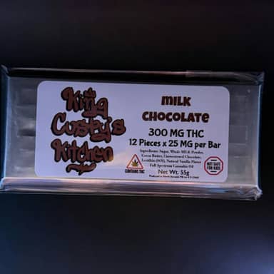 King Custy's Kitchen | Milk Chocolate Bar | 300mg